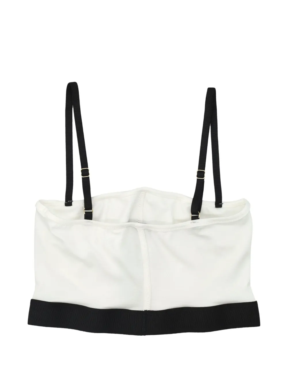 TOM FORD Top met logo band Wit