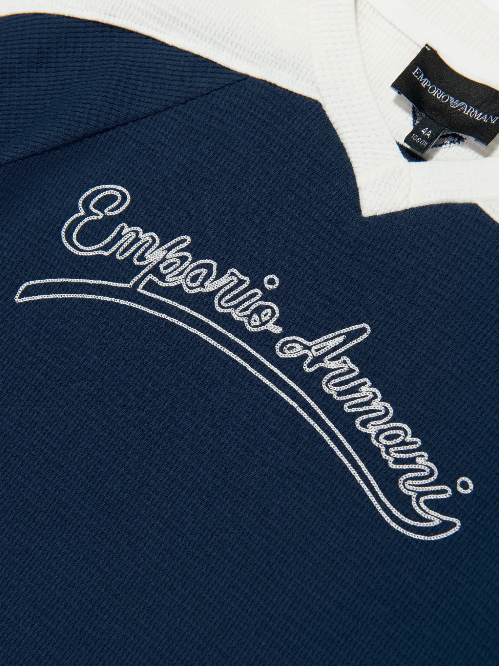 Emporio Armani Kids Top met logo Blauw