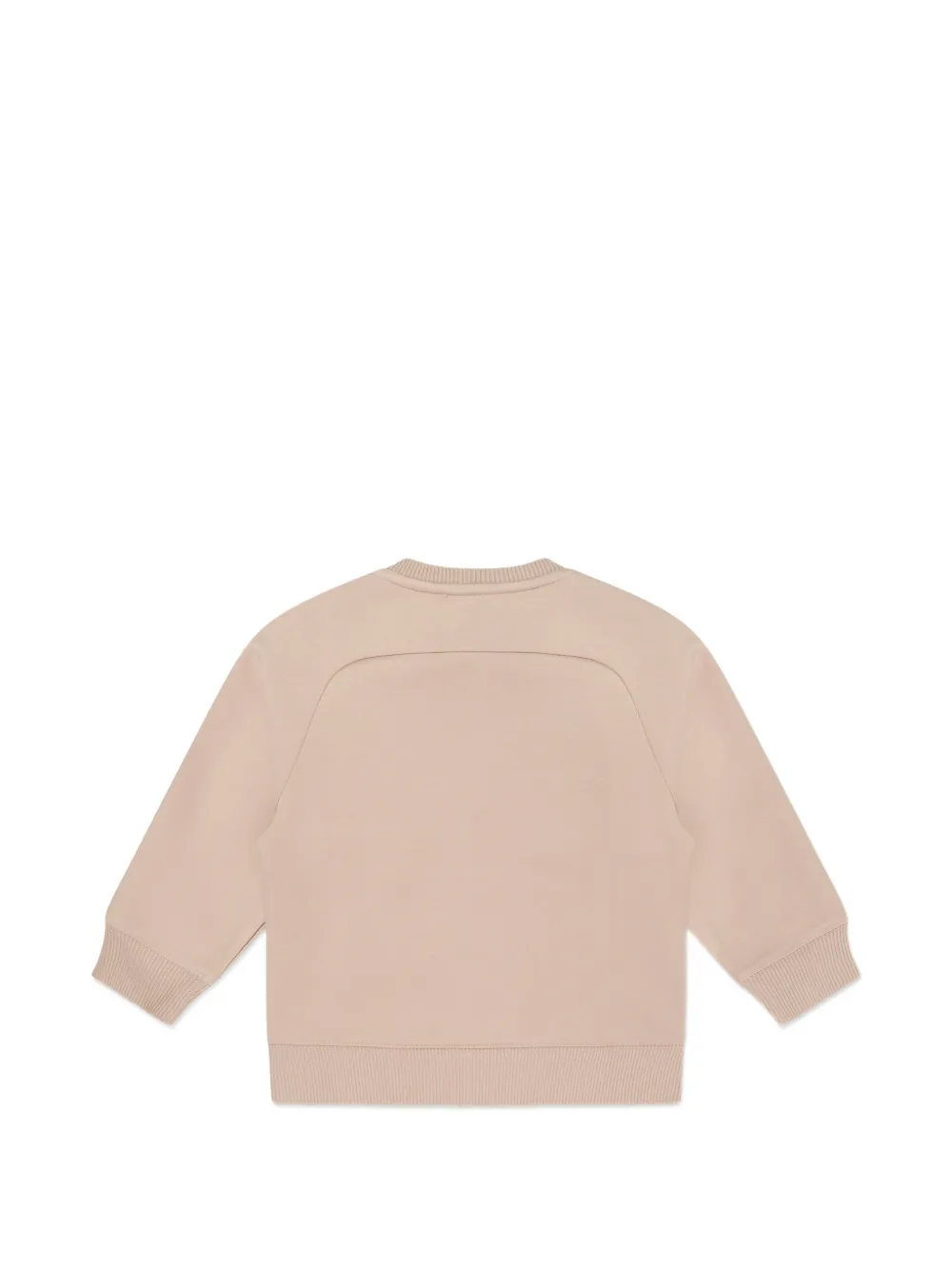 Emporio Armani Kids Gestreepte top met applicatie Beige