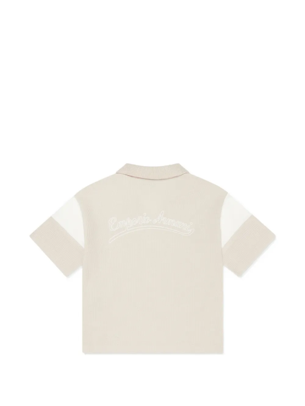 Emporio Armani Kids Top met colourblocking Beige