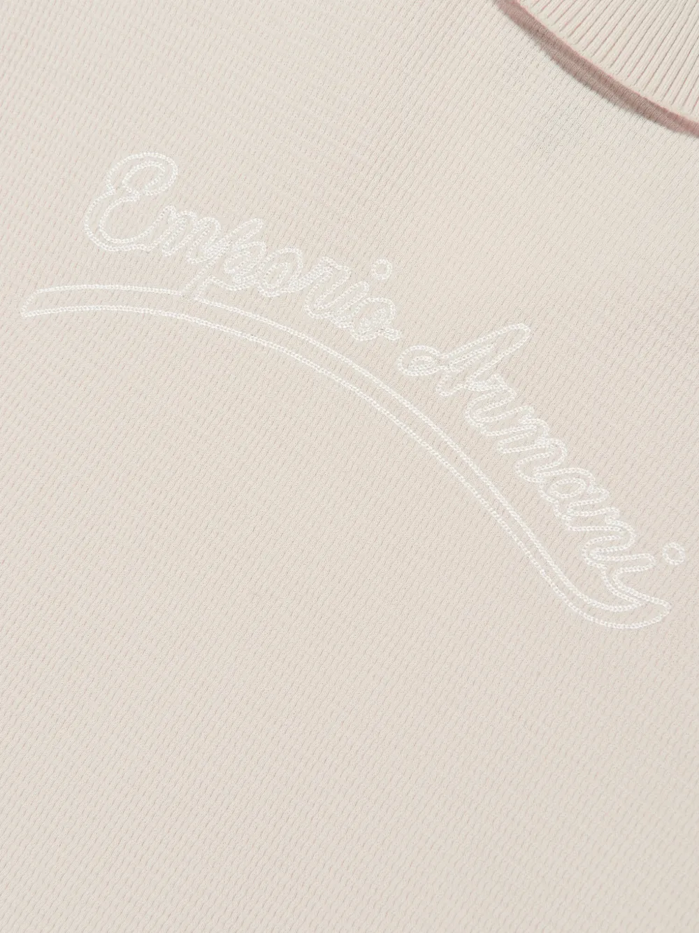 Emporio Armani Kids Top met colourblocking Beige