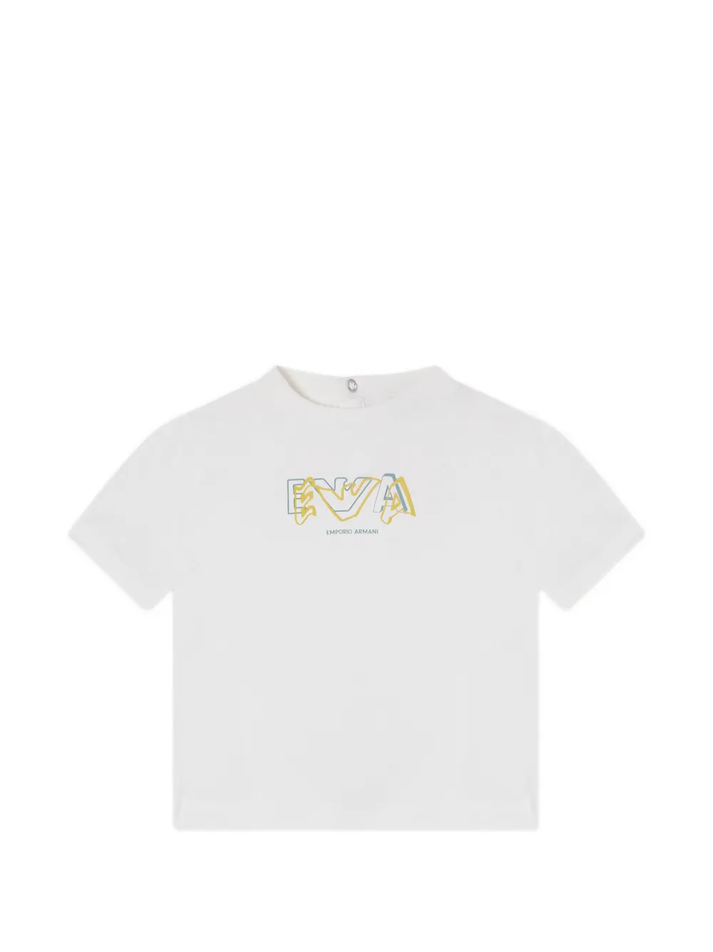 Emporio Armani Kids Baby T-shirt met print Blauw