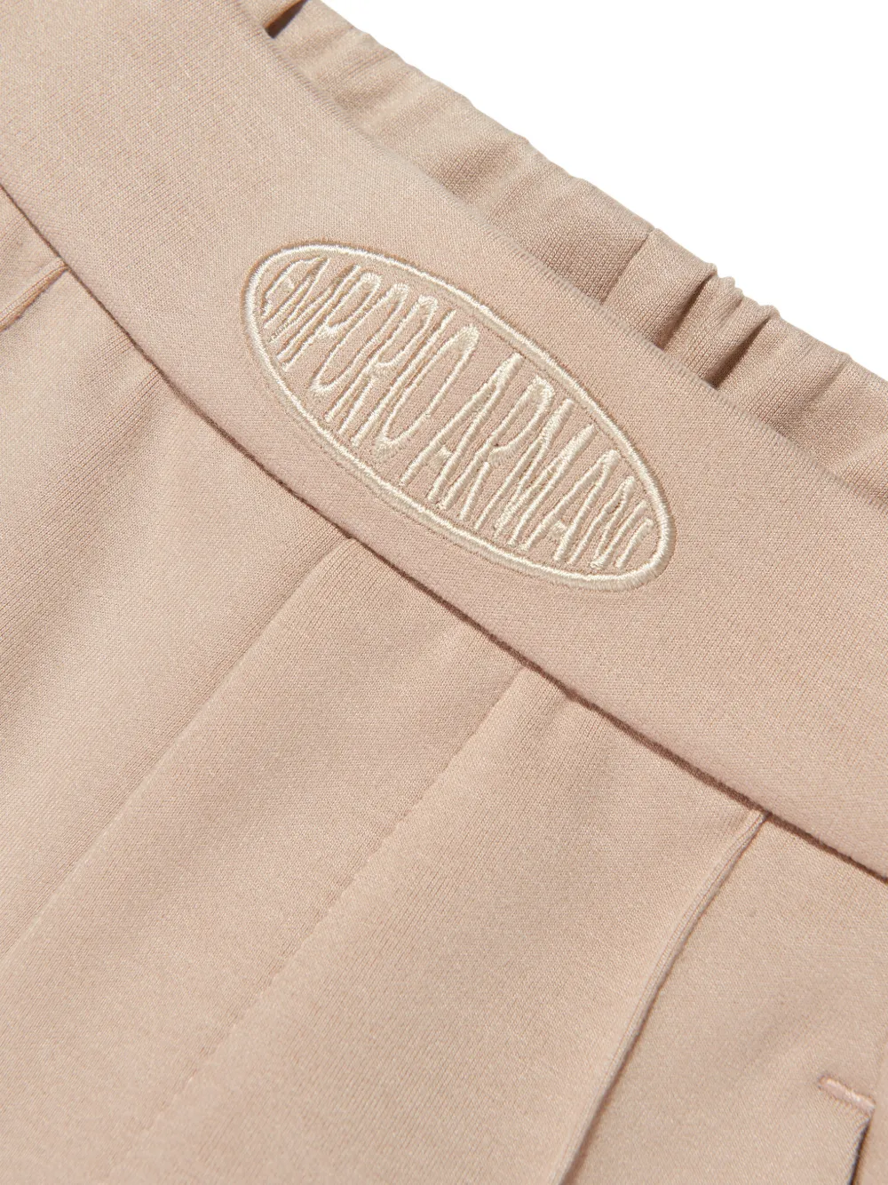 Emporio Armani Kids Broek met zijstreep Beige