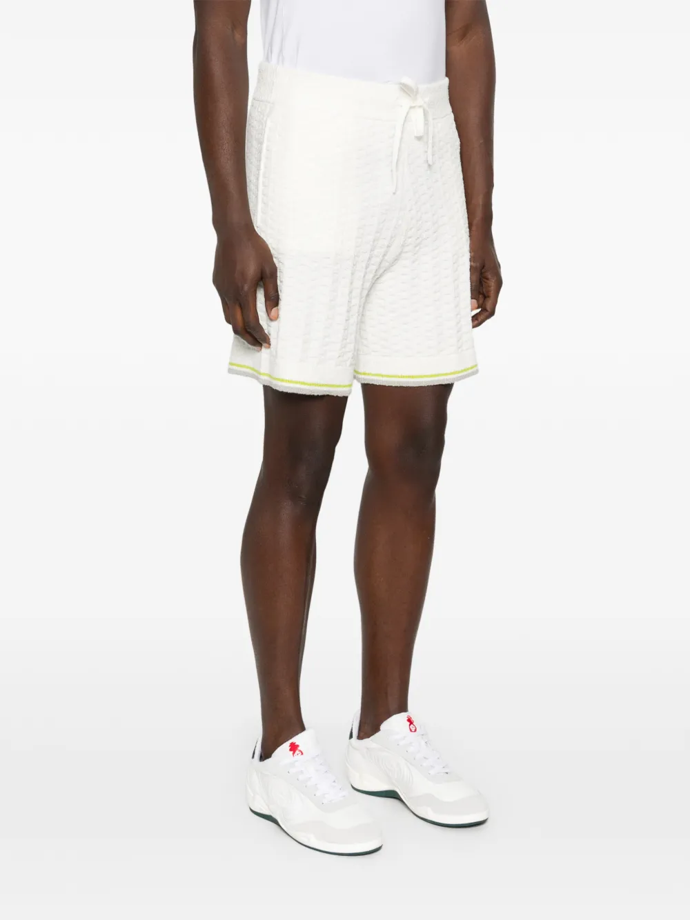 Casablanca Shorts met trekkoord Wit