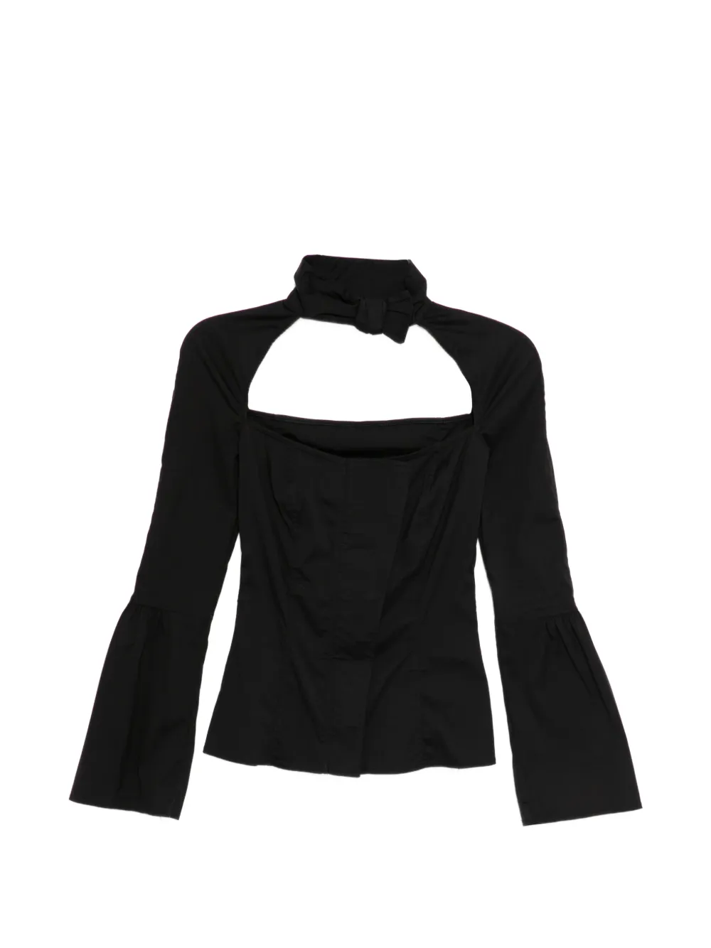 Gucci Pre-Owned square cutout blouse - Nero