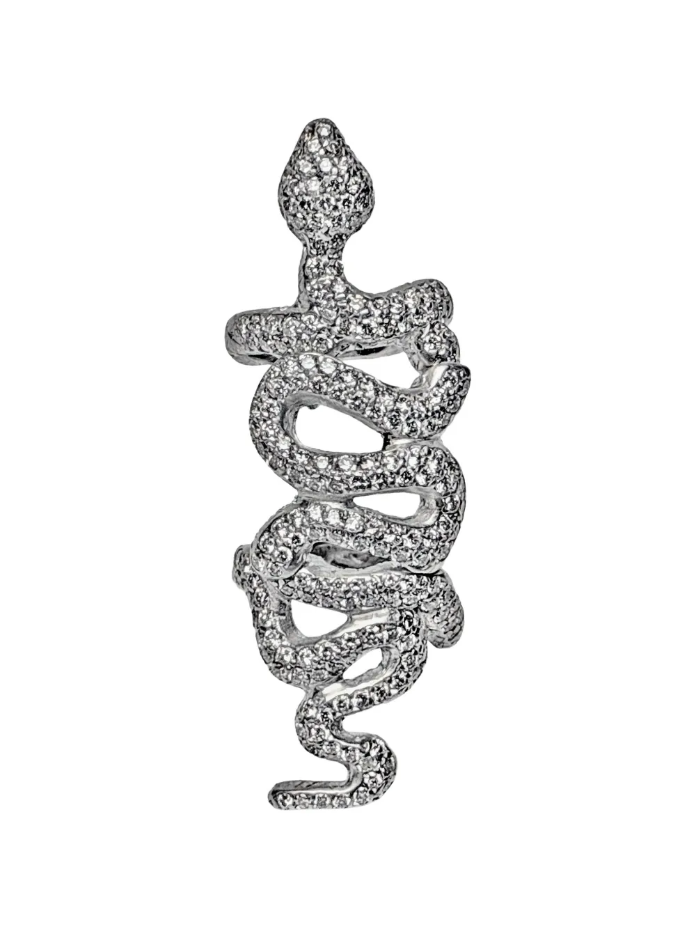 Rewind Vintage Affairs 18K Loree Rodkin coiled snake ring - Silver