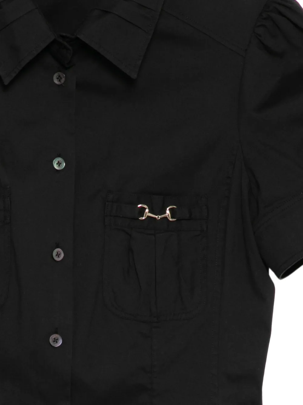 Gucci Pre-Owned Horsebit blouse Zwart