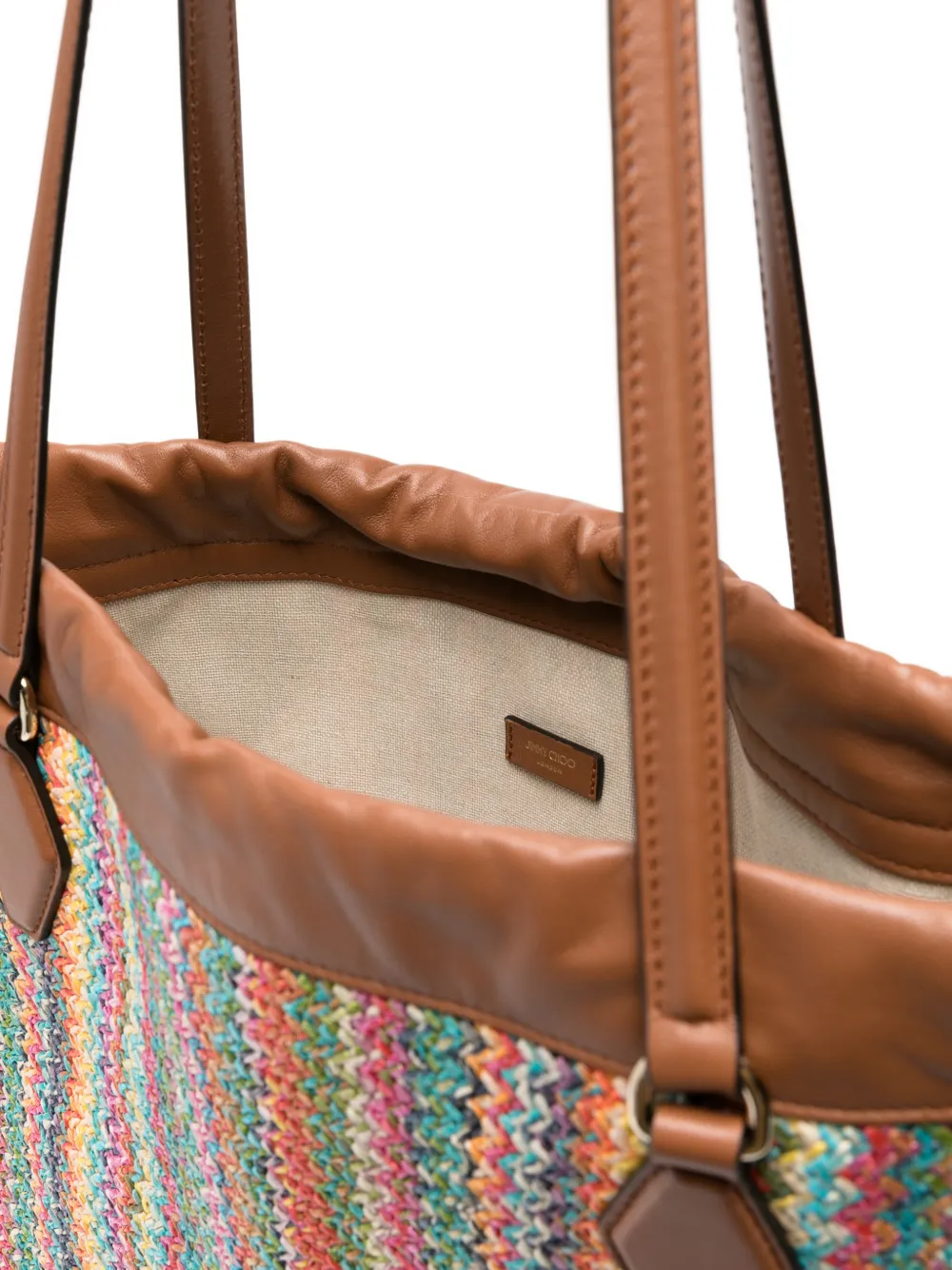 Jimmy Choo Grote shopper met trekkoord Bruin