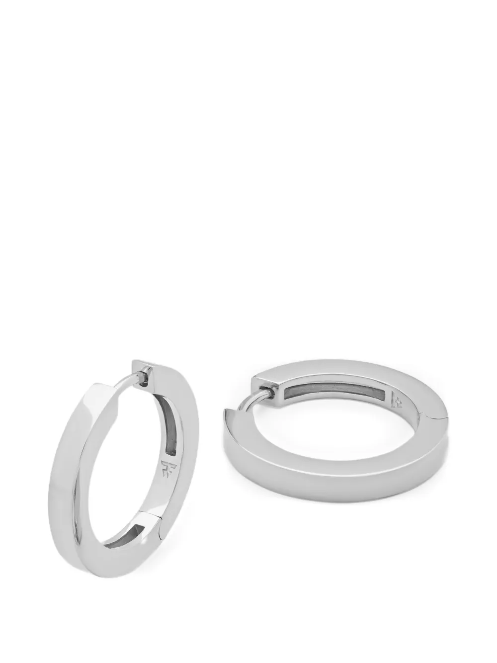 Tom Wood medium Beck hoop earrings - Silver