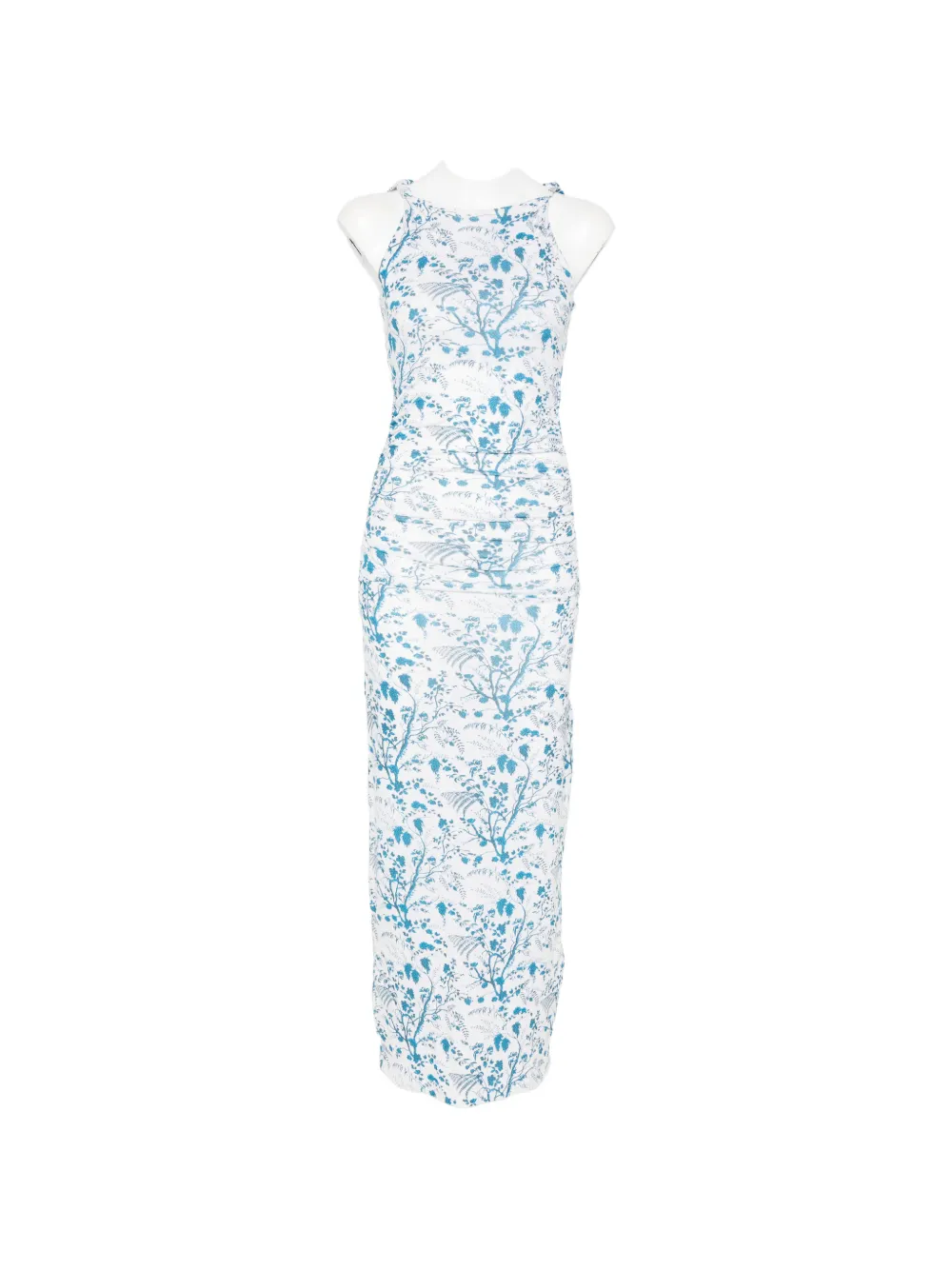 ERDEM gathered maxi dress - Bianco