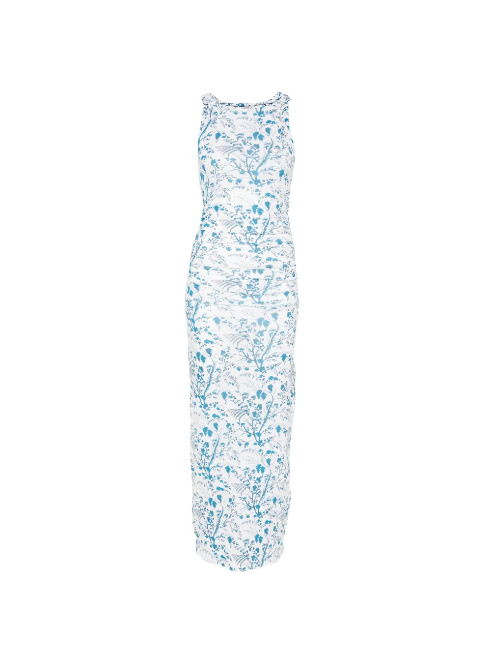 ERDEM gathered maxi dress - Weiß