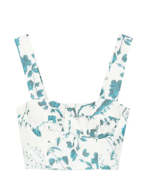 ERDEM floral-print crop top