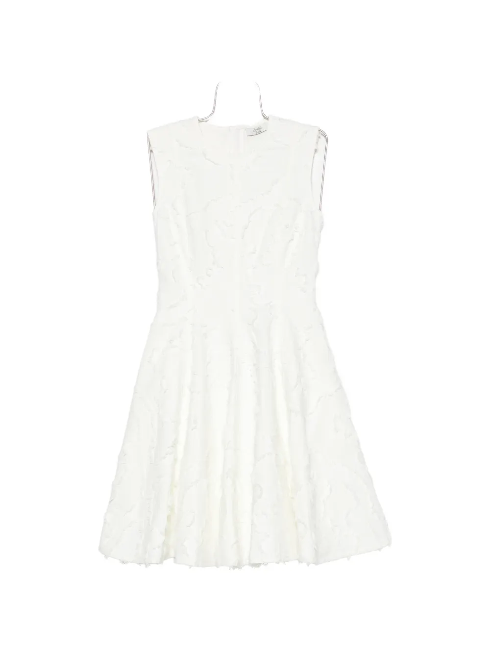 ERDEM crew-neck mini dress - Toni neutri