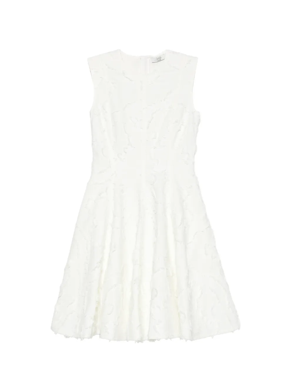 ERDEM crew-neck mini dress - Toni neutri