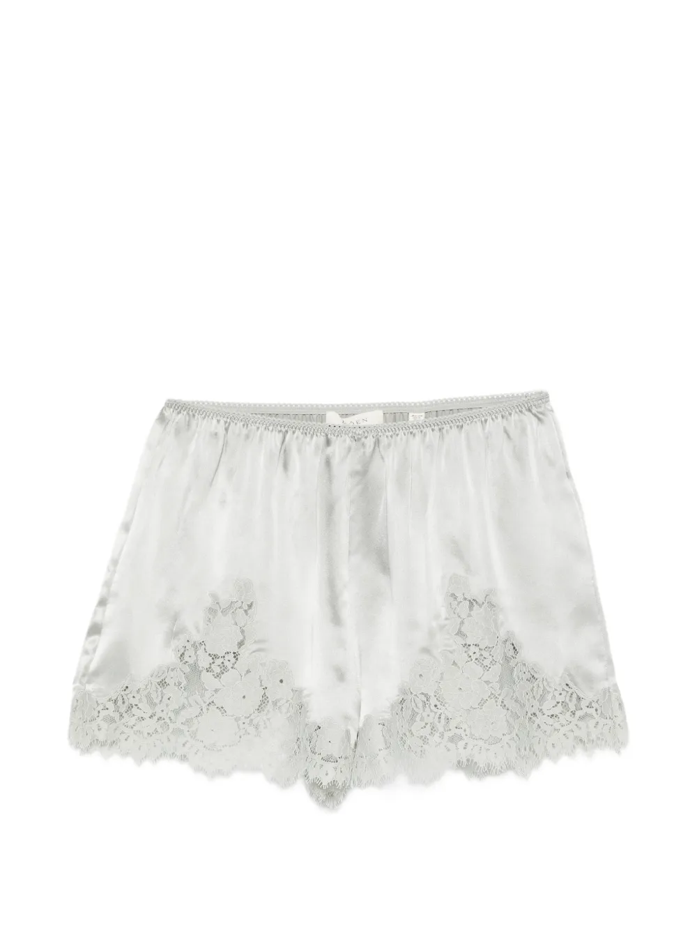 DÔEN Iona lace-trim shorts - Green