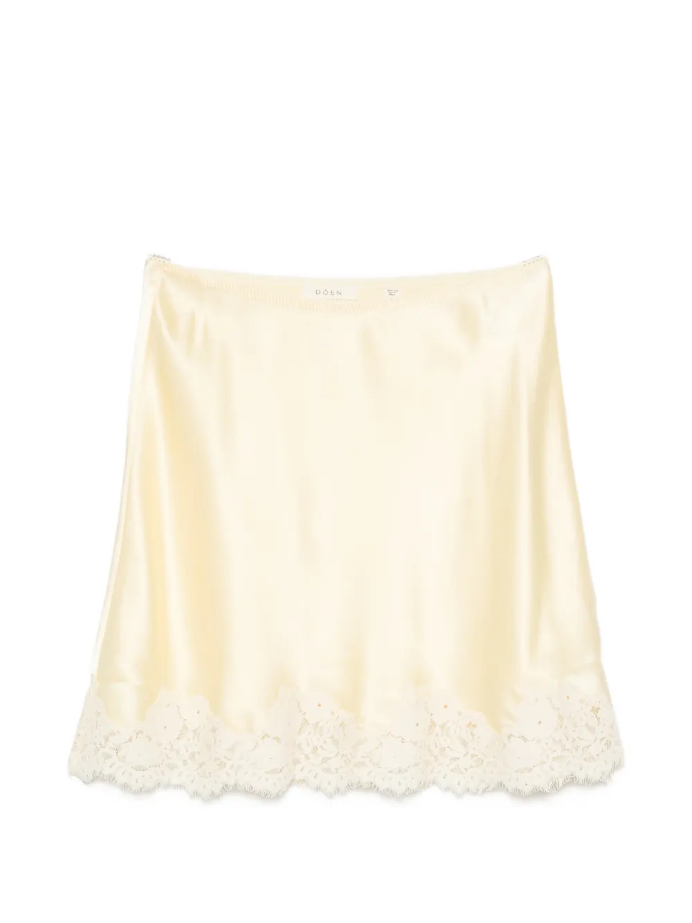 DÔEN DOEN GIULIETTA MINI SKIRT W LACE - Toni neutri