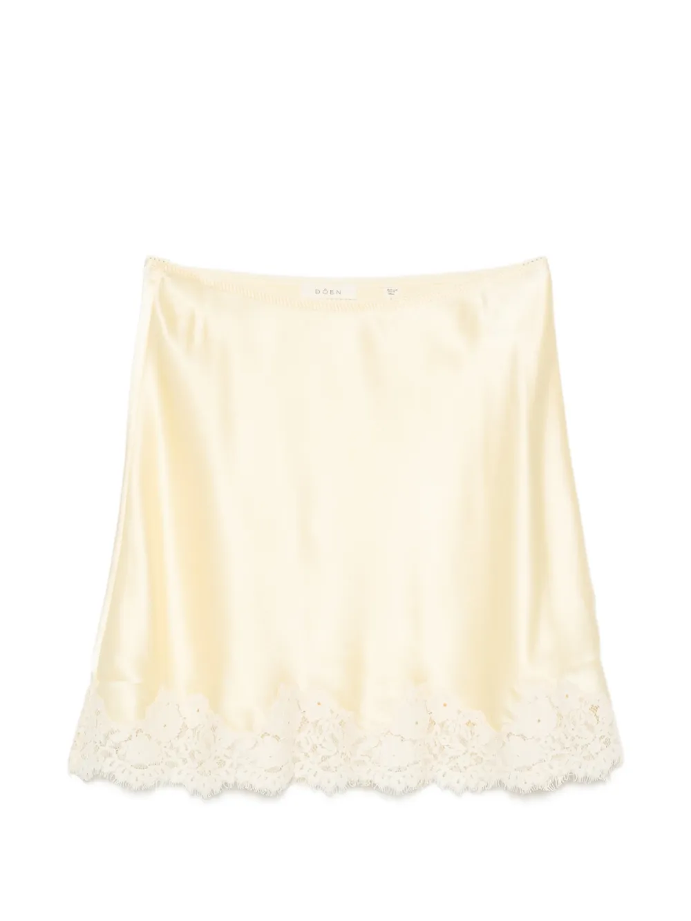 DÔEN DOEN GIULIETTA MINI SKIRT W LACE - Toni neutri