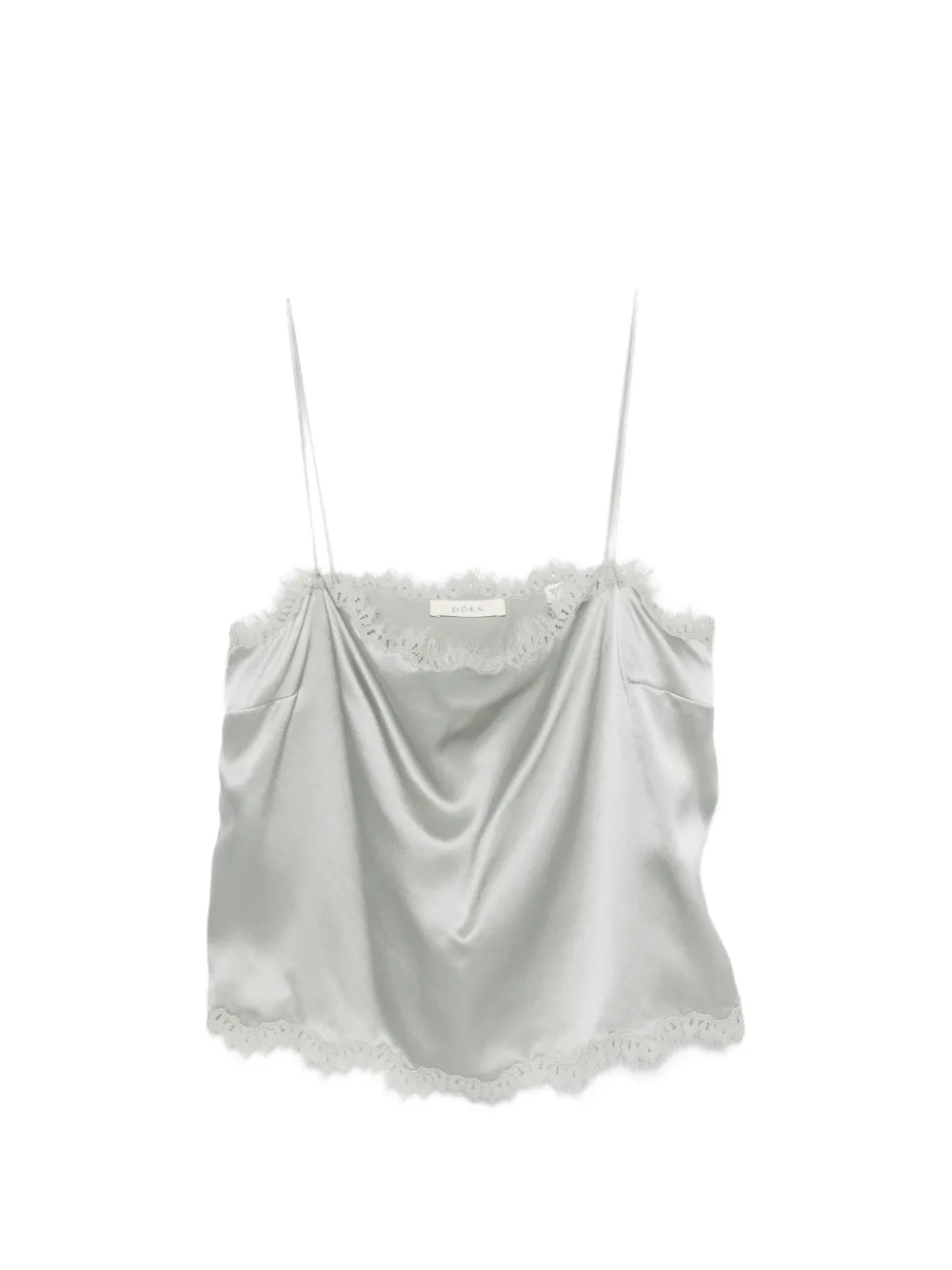 DÔEN Loure lace-trim top - Verde