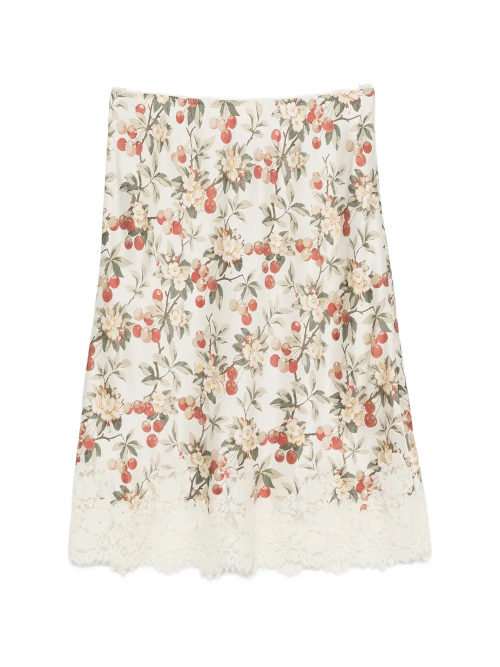 DÔEN Elowette lace-trim mini skirt - Toni neutri