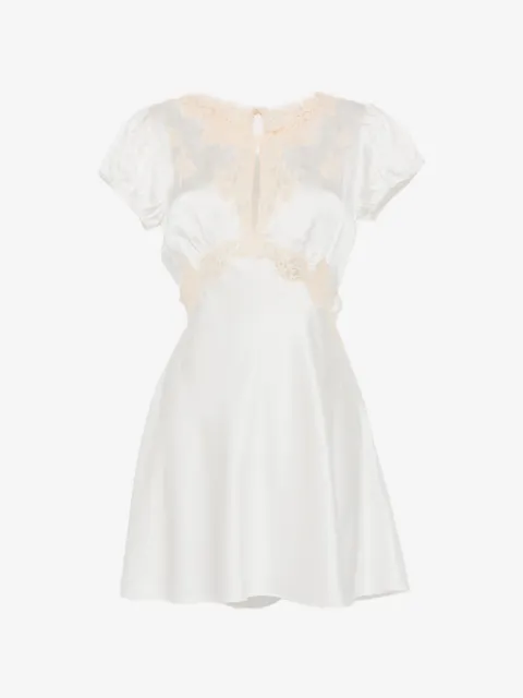 DÔEN Junia lace-trim mini dress