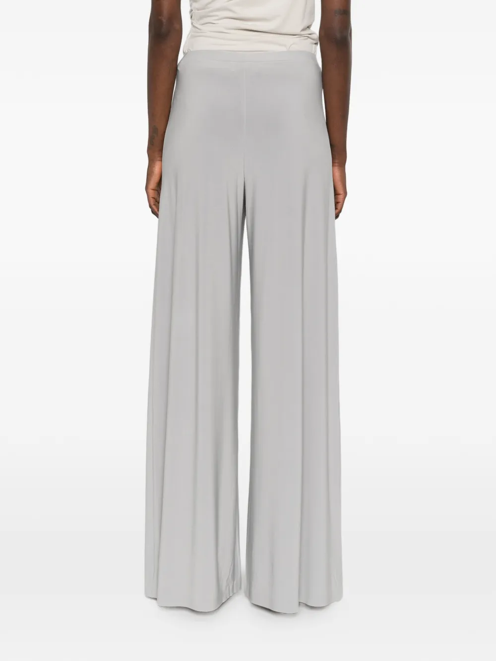 Norma Kamali Bias straight broek Grijs