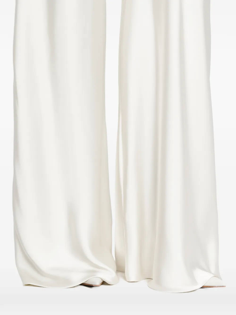 Norma Kamali Elephant Bias broek Wit