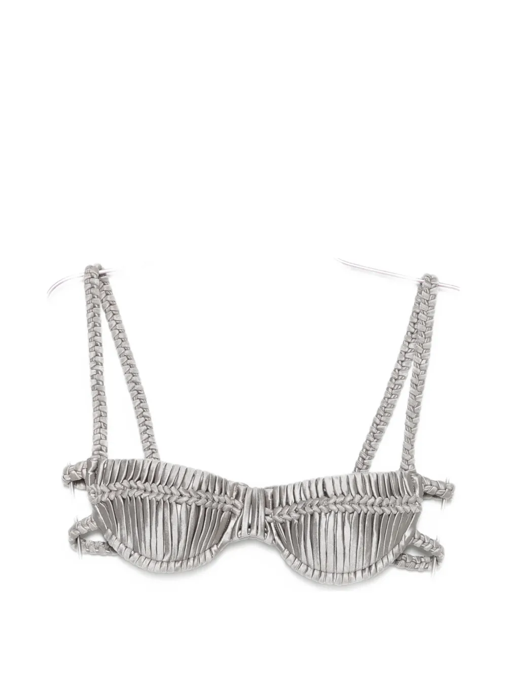 Isa Boulder Hayrose bikini top - Argento
