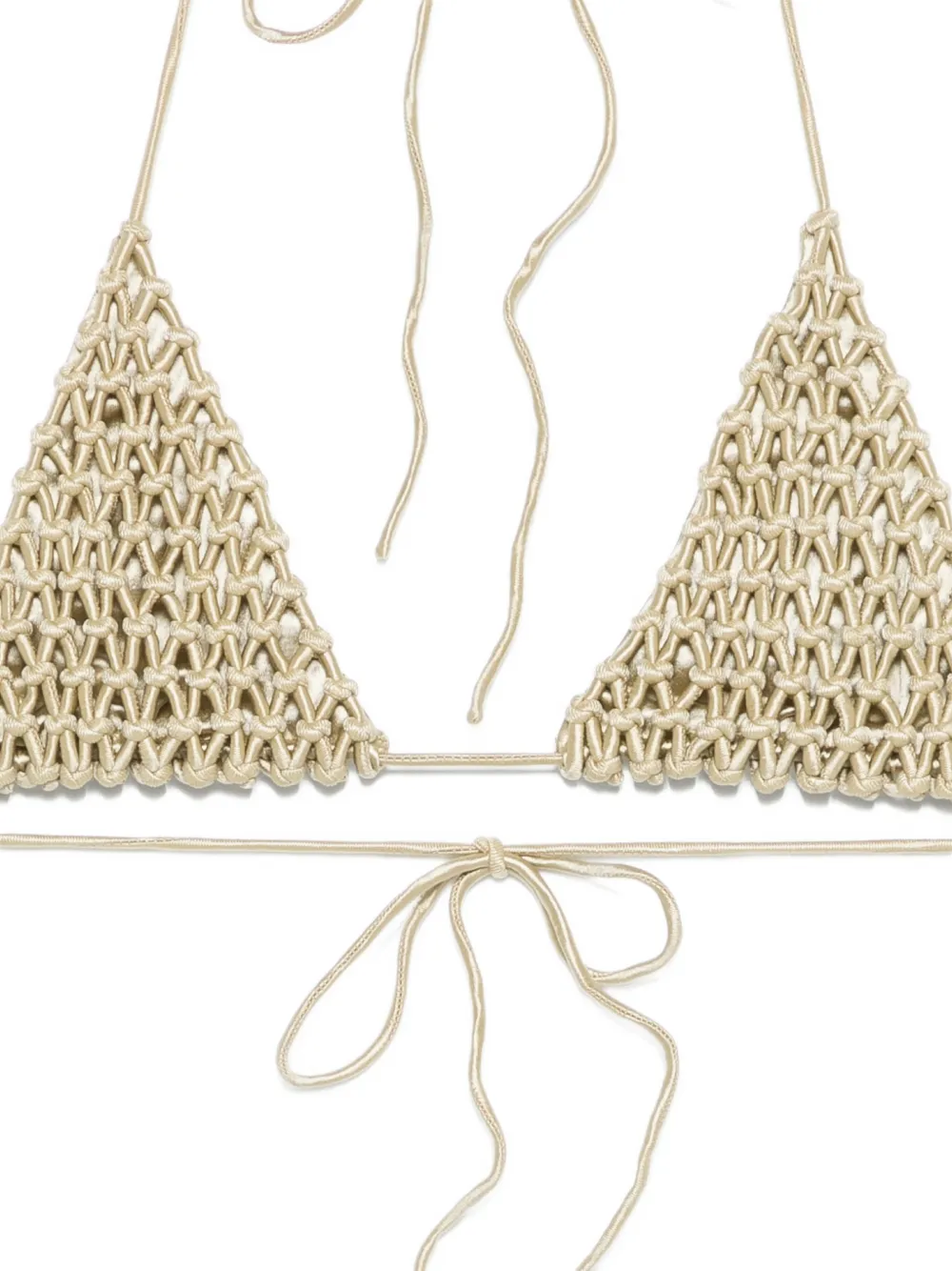  Isa Boulder Top De Bikini De Macramé - Neutro 