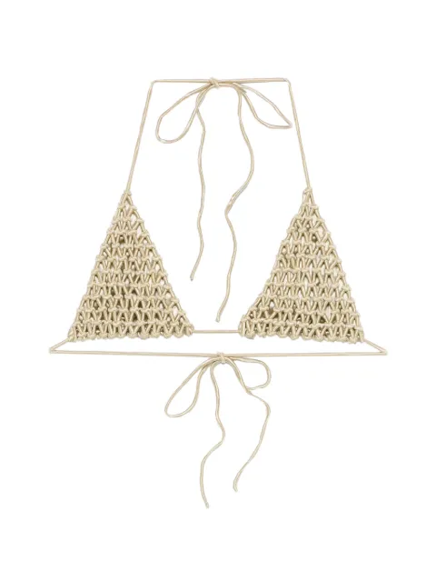 Isa Boulder macramé triangle bikini top