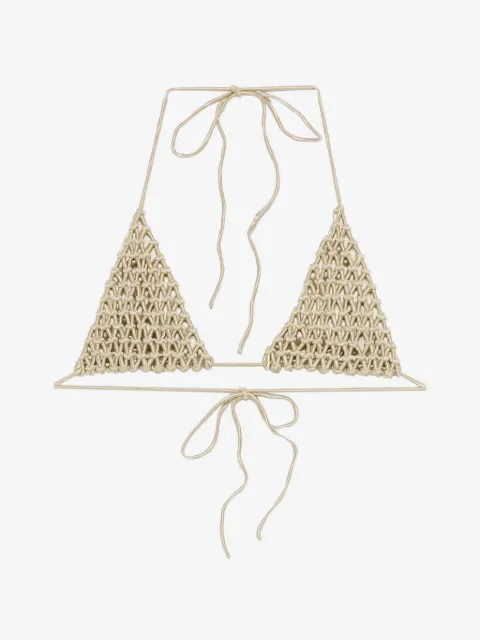 Isa Boulder macramé triangle bikini top
