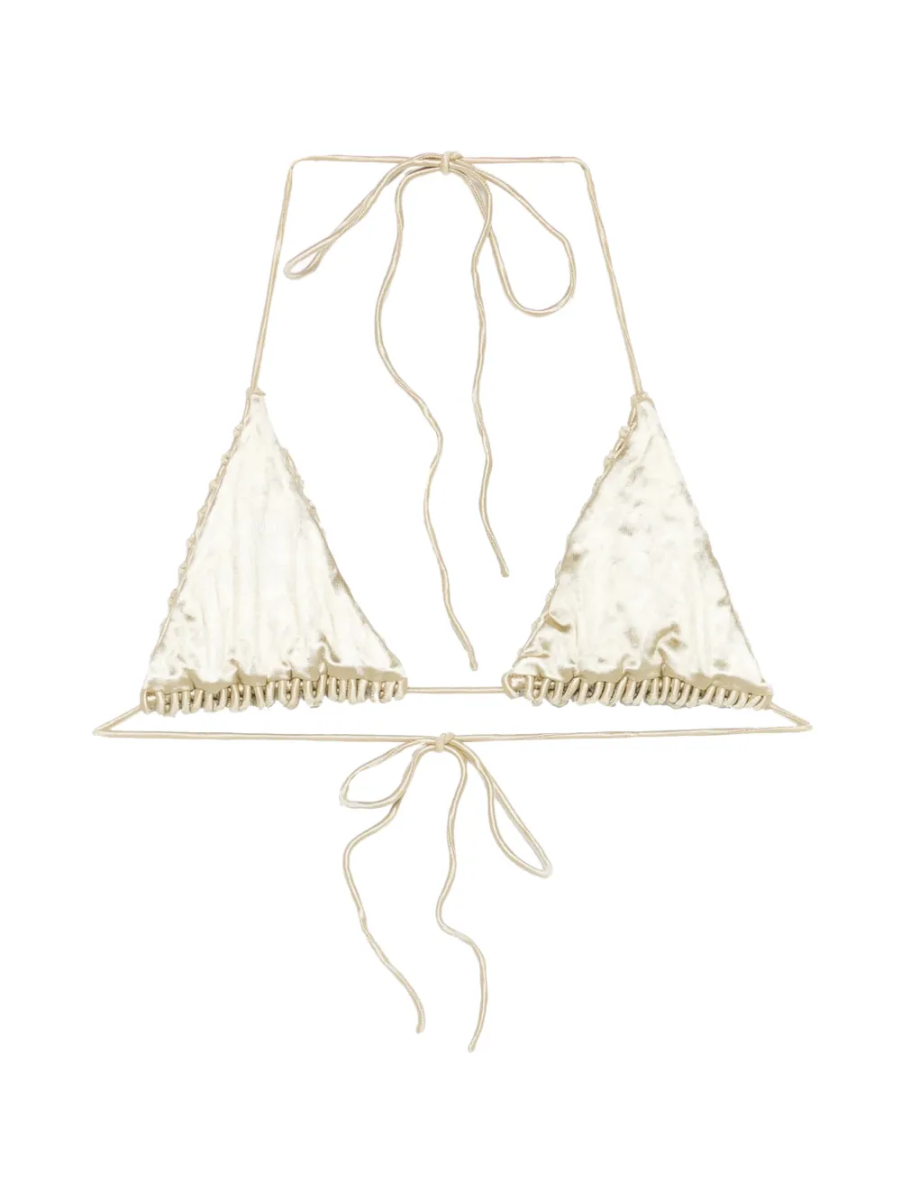  Isa Boulder Top De Bikini De Macramé - Neutro 