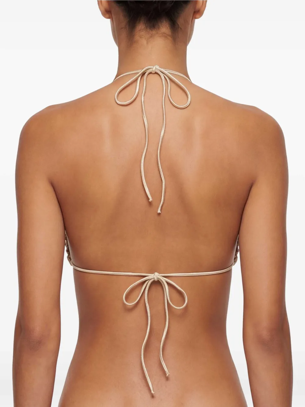 Isa Boulder Macramé triangel bikinitop Beige