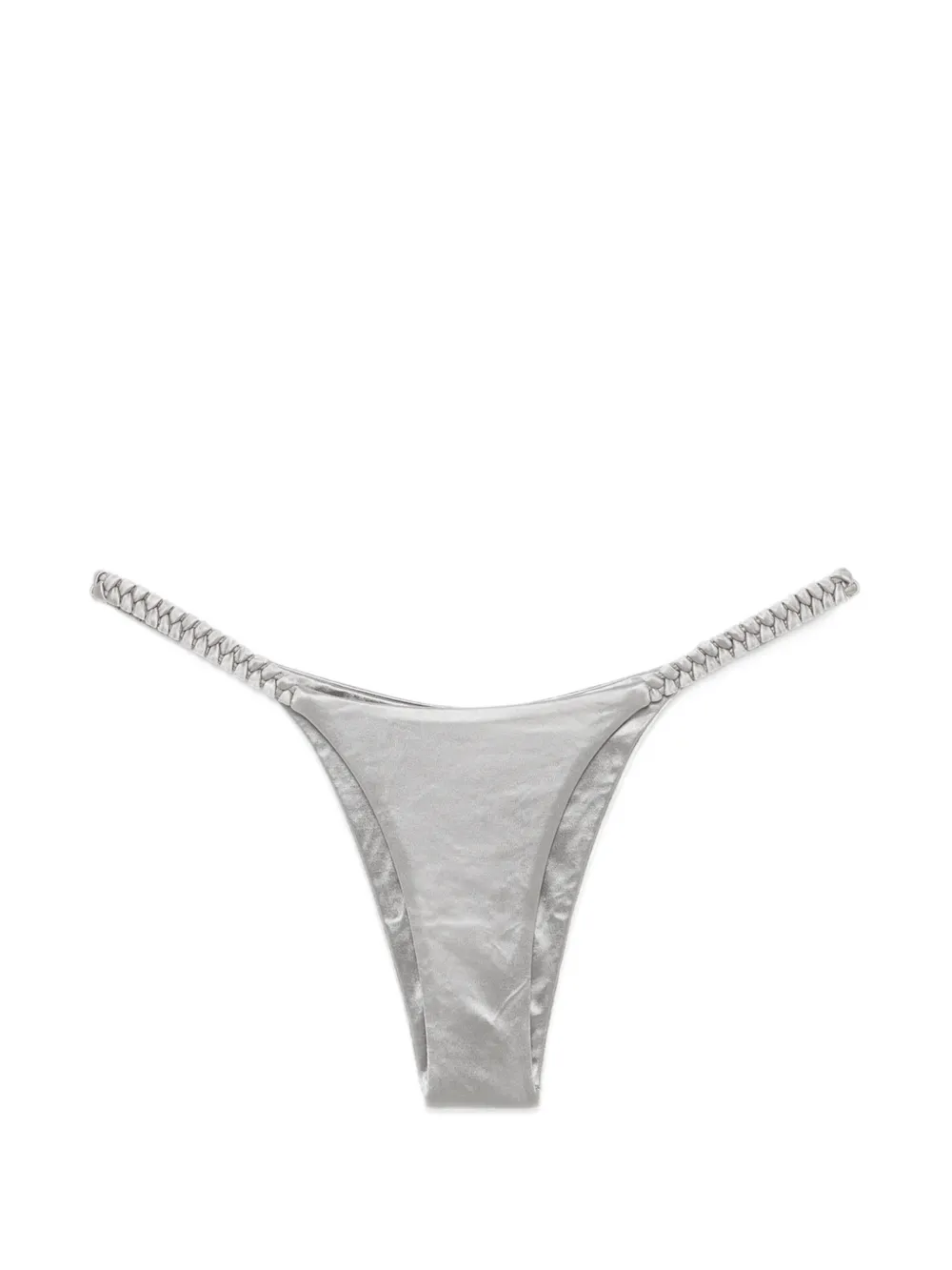 Isa Boulder High Weave bikini bottom - Argento