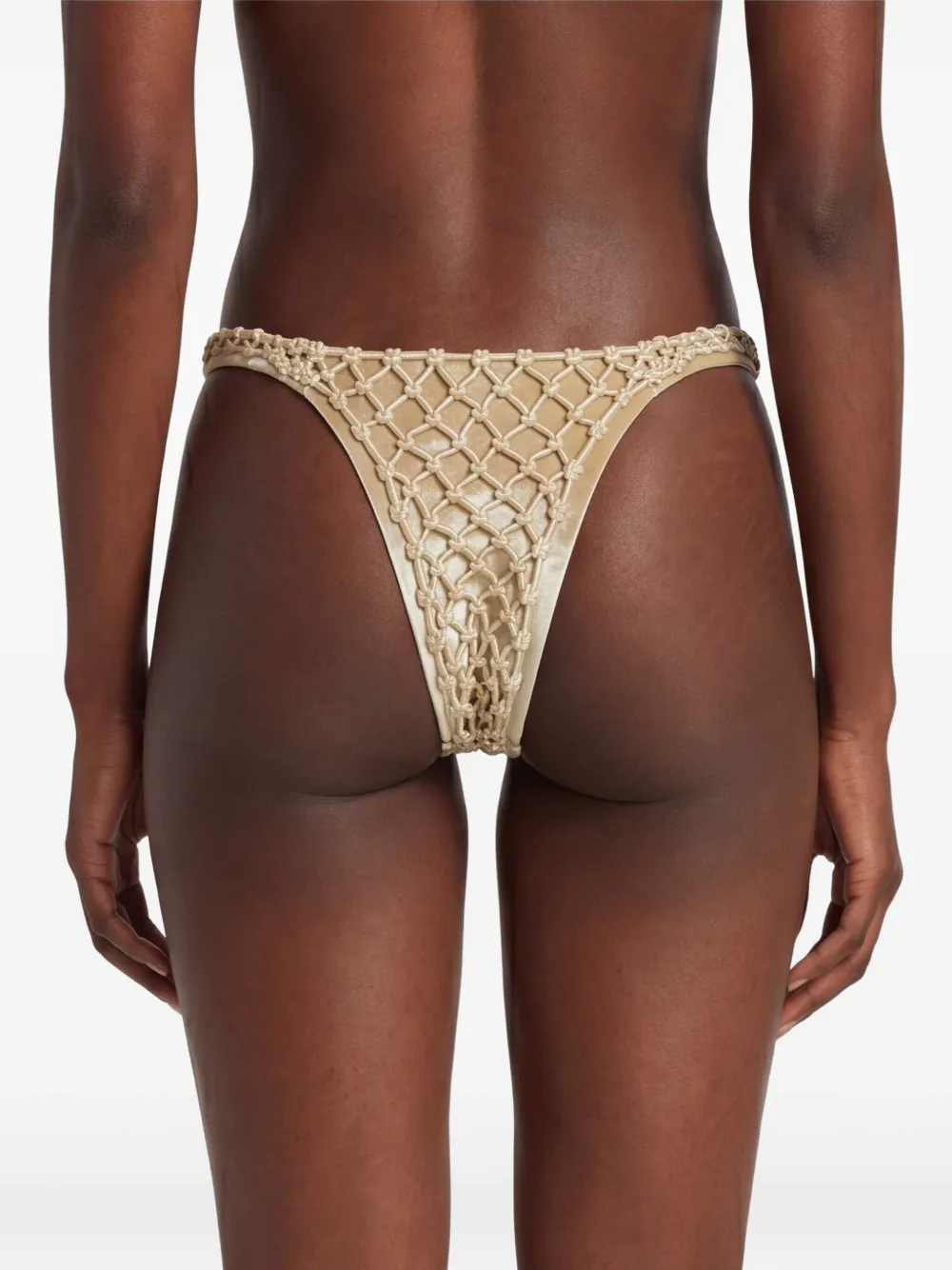 Isa Boulder Corara macrame bikinislip Goud