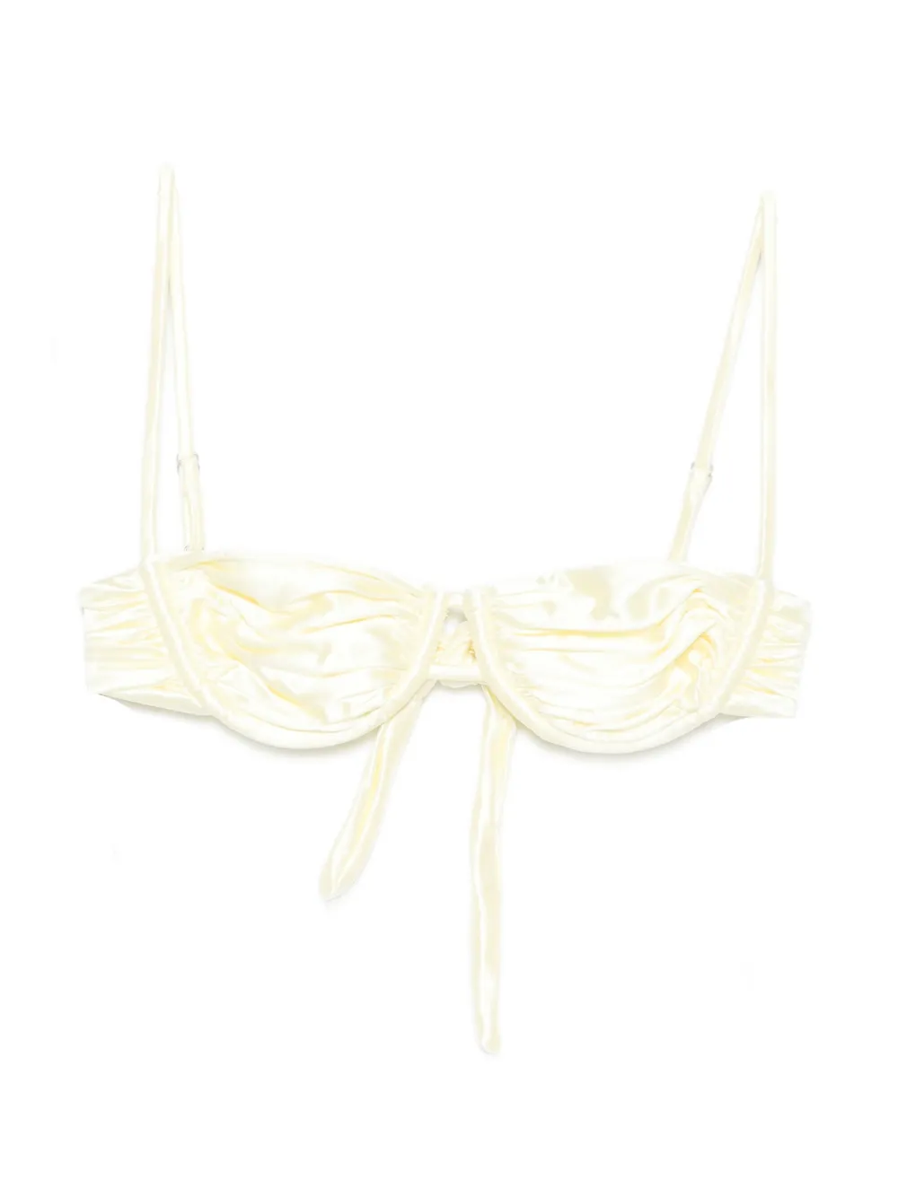 Isa Boulder Static weave bikini top - Toni neutri