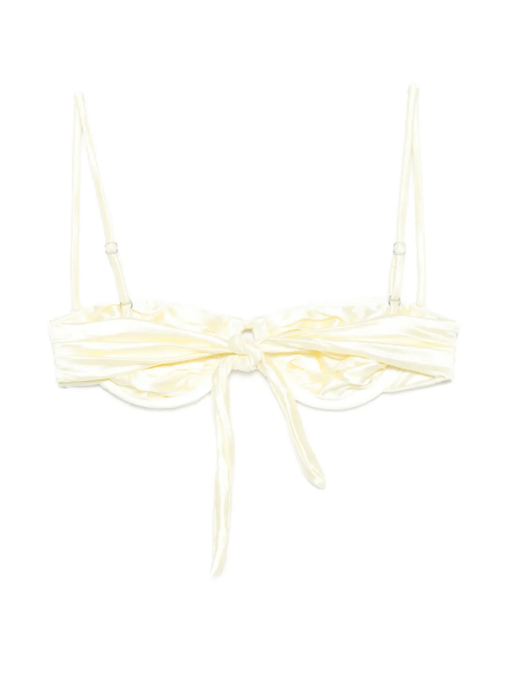 Isa Boulder Static geweven bikinitop Beige