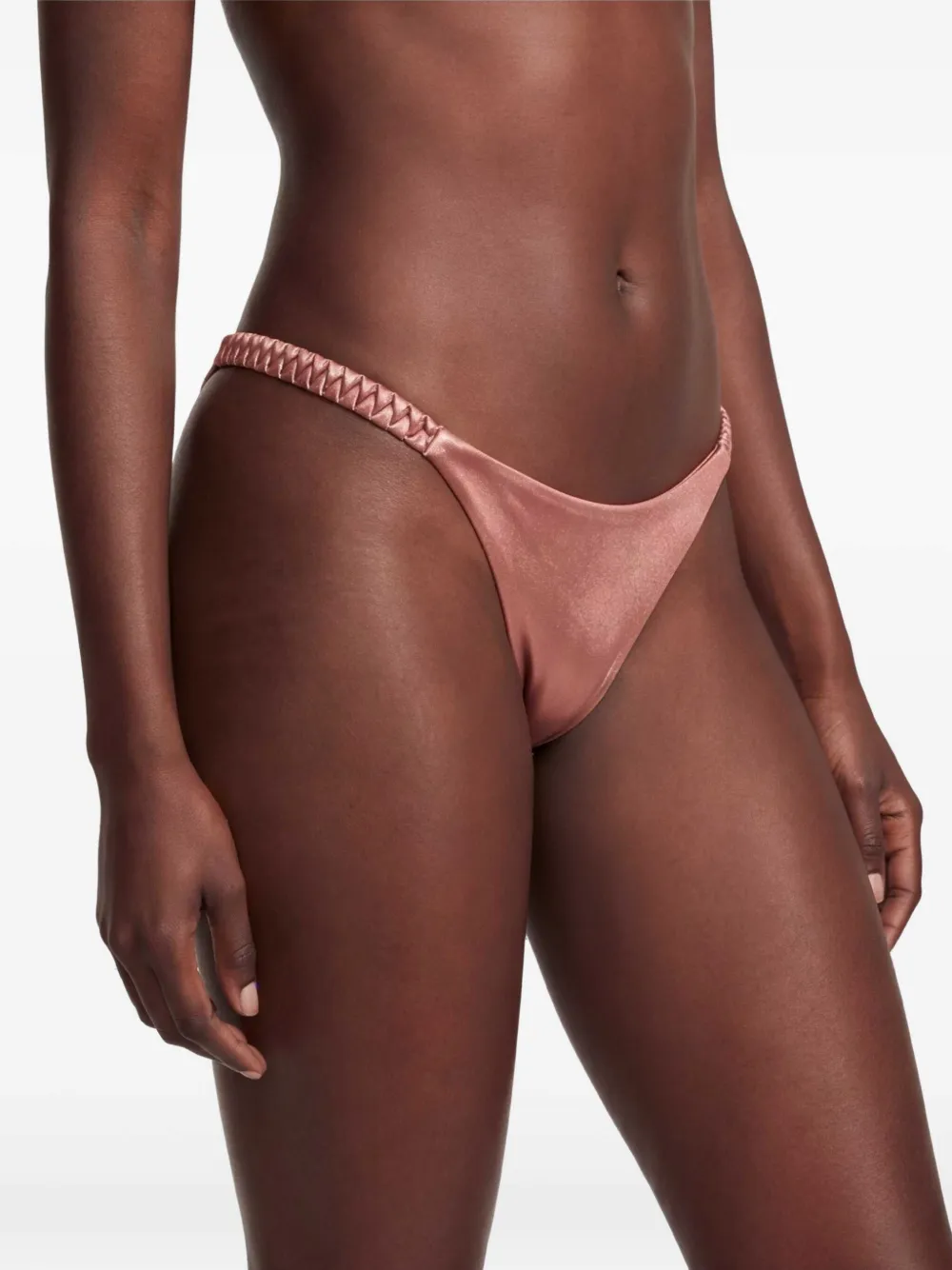 Isa Boulder High Weave bikinislip Roze