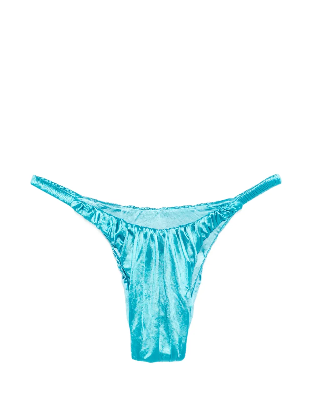 Isa Boulder scrunch bikini bottom - Blu