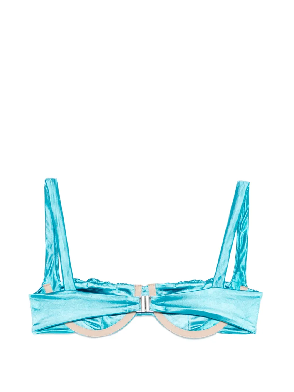  Isa Boulder Top De Bikini Con Diseño Fruncido - Azul 