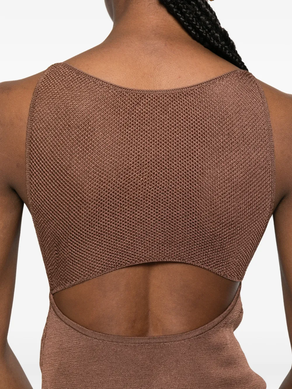 Isa Boulder Strapless gelaagde top Bruin