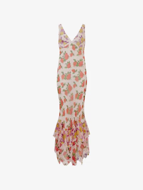 Donde Esteban floral-print ruffled maxi dress