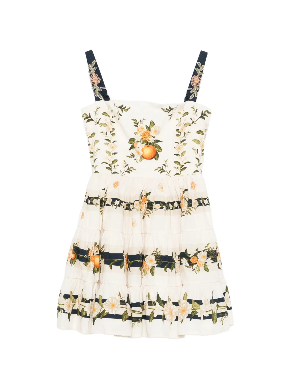 Agua By Agua Bendita floral-print mini dress - Toni neutri