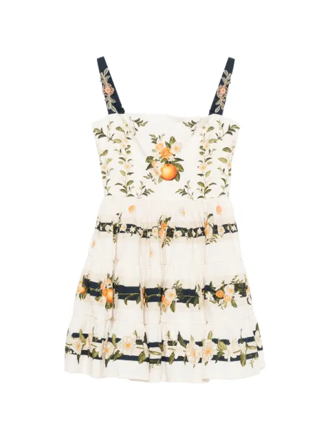 Agua By Agua Bendita vestido corto con estampado floral