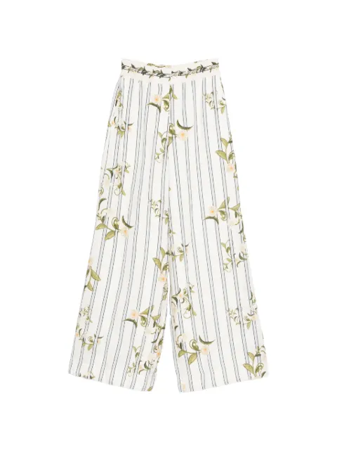 Agua By Agua Bendita pantalones con estampado floral y rayas