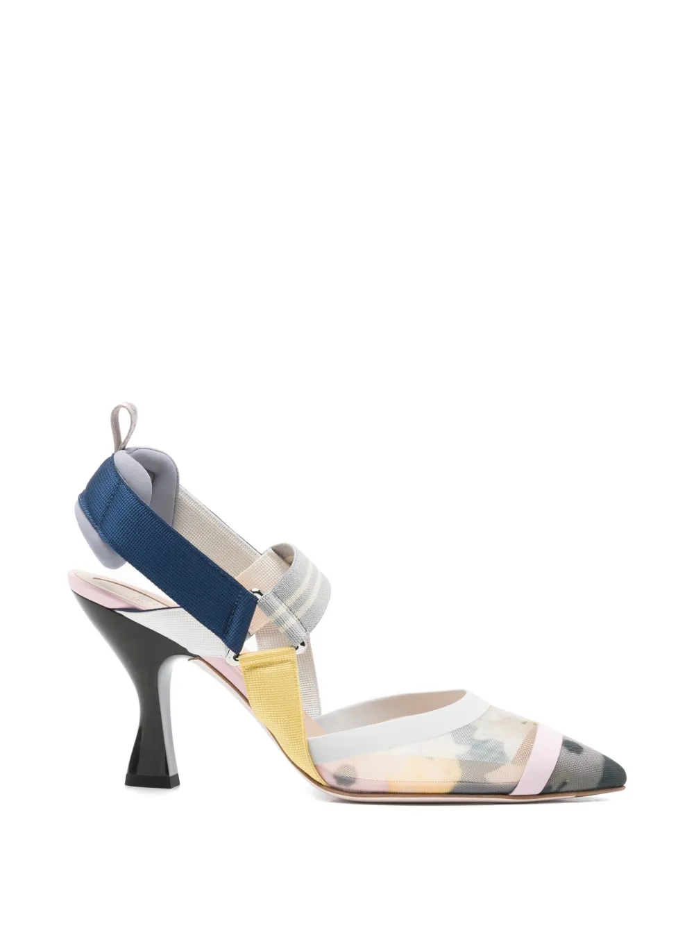 FENDI floral-print sandals - Blu