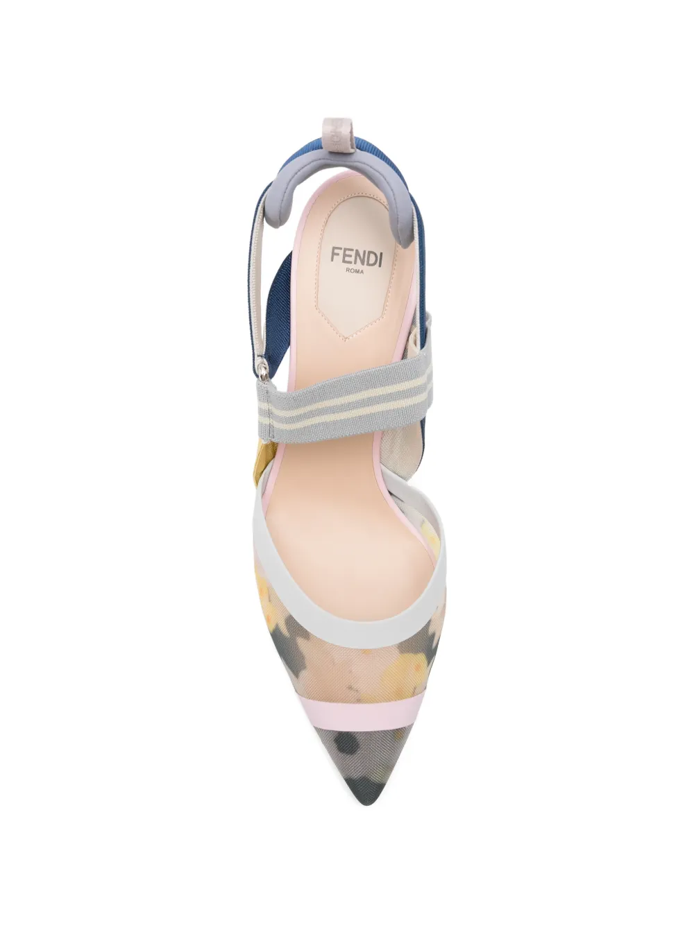 FENDI Sandalen met bloemenprint Blauw