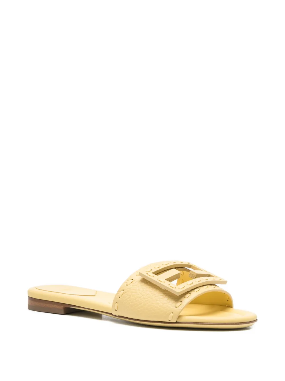 FENDI logo-detail slides Geel