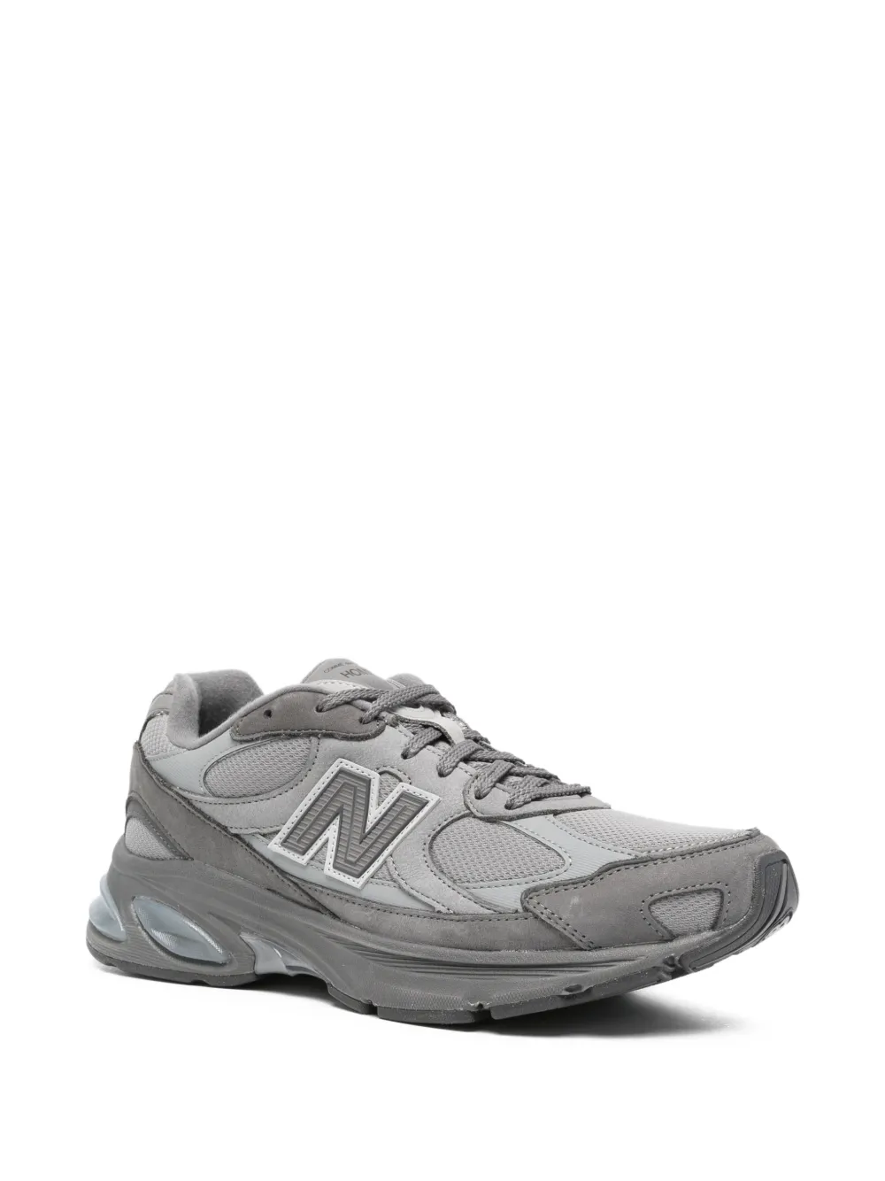 Comme des Garçons Homme x New Balance panelled mesh sneakers Grijs