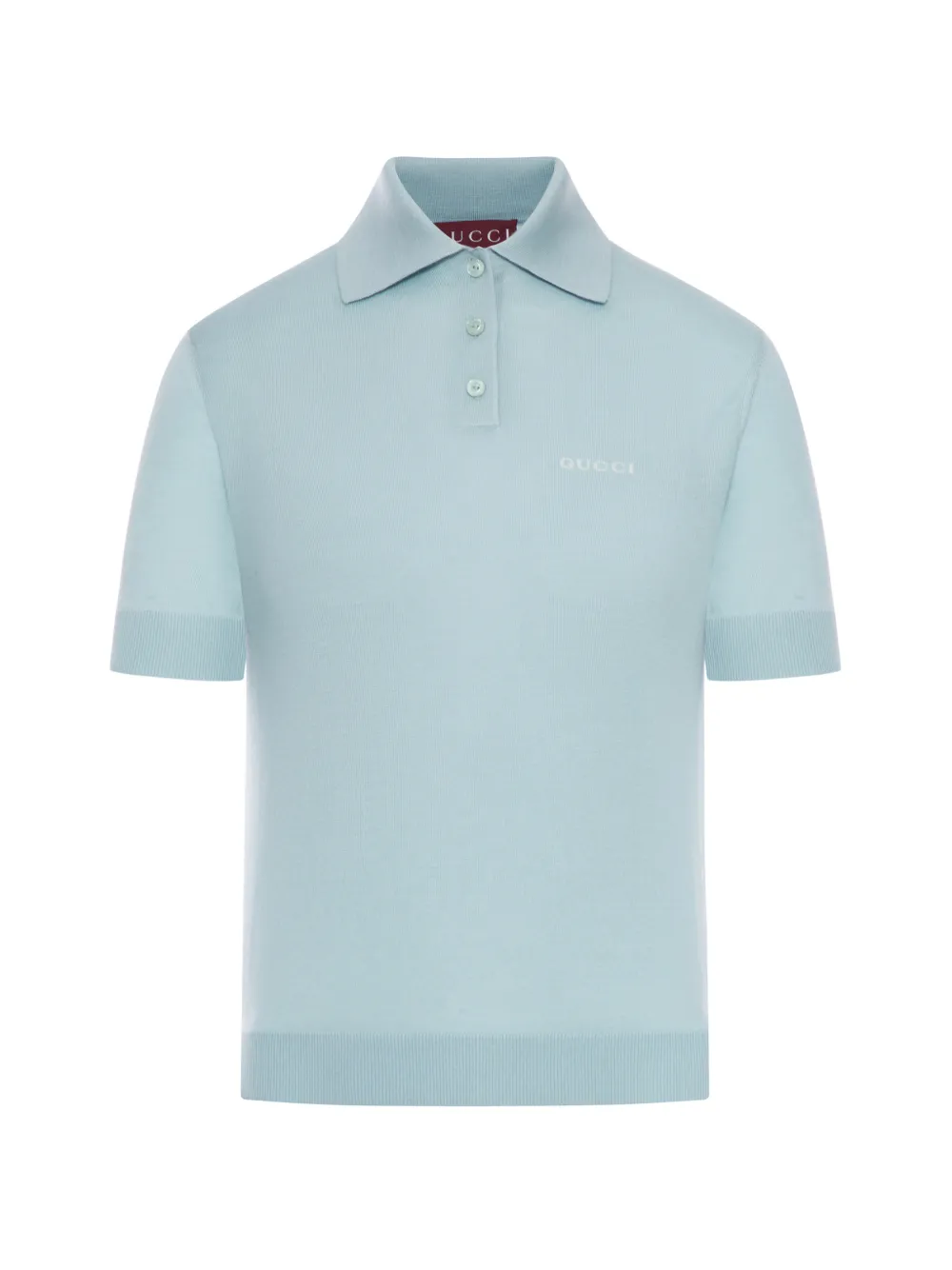 Gucci logo polo top - Blau