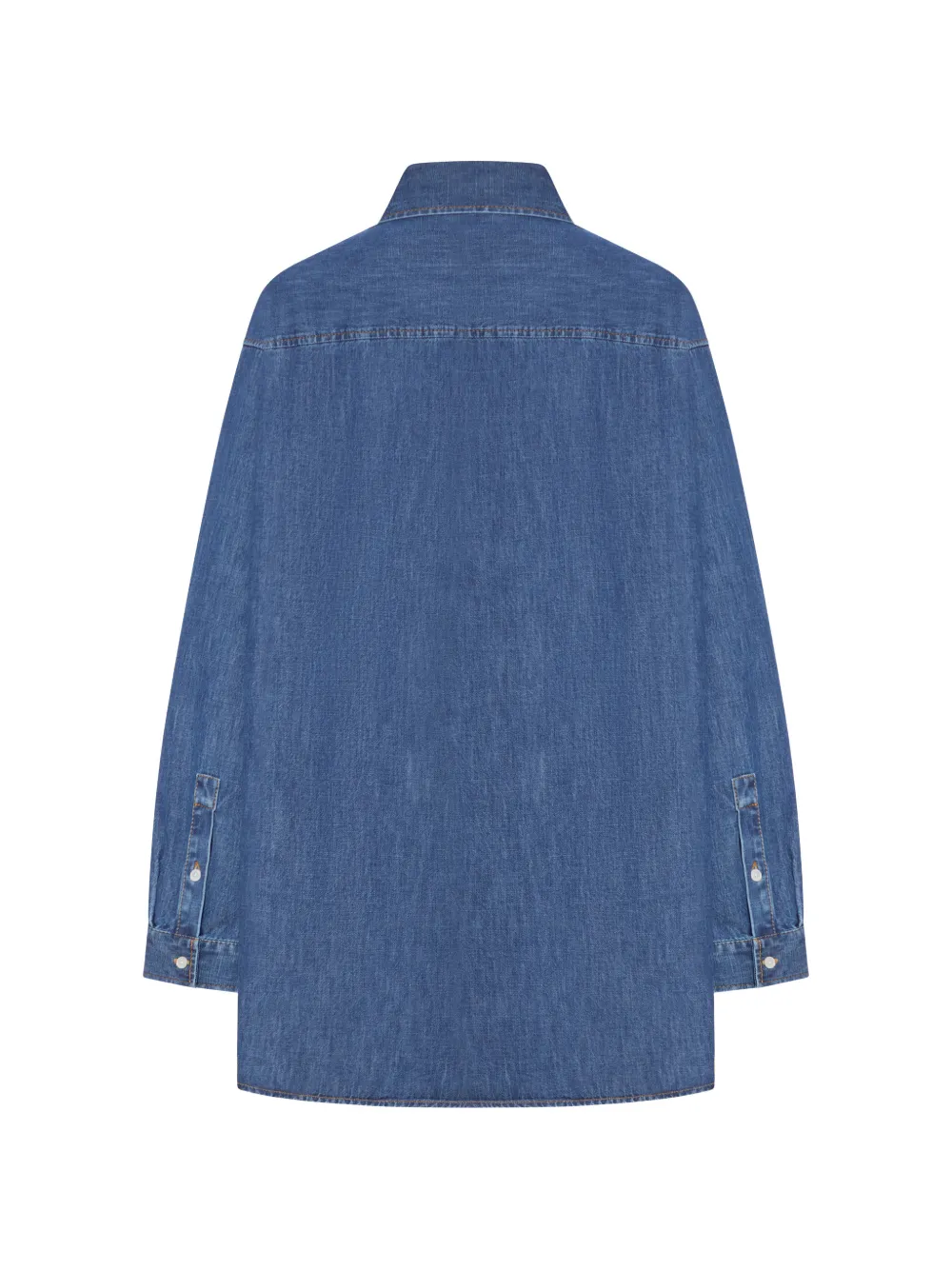 Valentino Garavani Denim blouse met logodetail Blauw